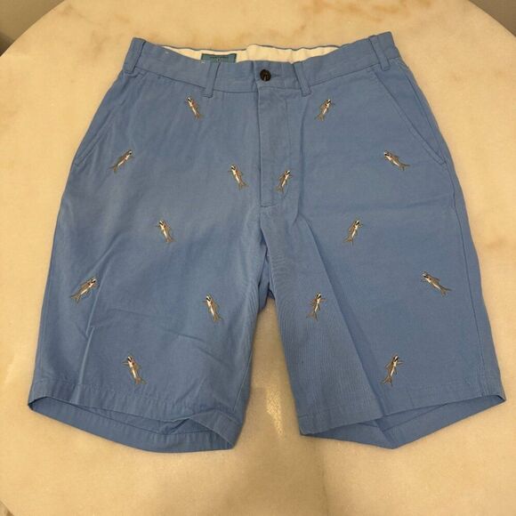 Castaway Nantucket Island Blue Shorts with Sharks - Picture 2 of 10